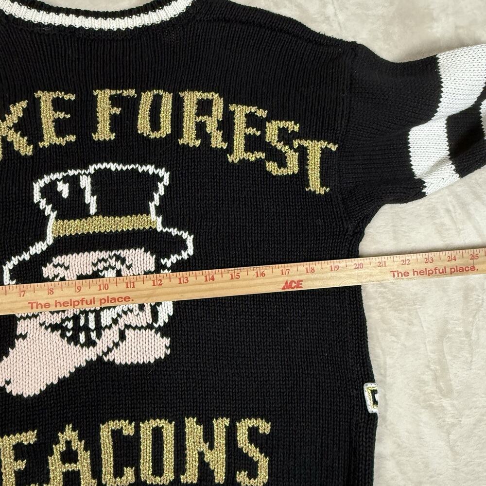 VTG Wake Forest Demon Deacons Belle Pointe Knit Cardigan Sweater Adult Size S - Picture 6 of 7